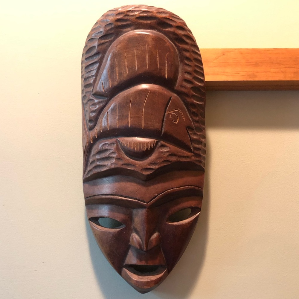 Hand Carved African Wooden Mask